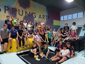 Funsport in der Trampolinhalle „Sprungart“