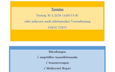 Schulanmeldung 2026/27